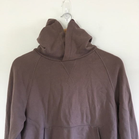 Athleta Moonrise Sweatshirt Hoodie Sz S Mineral Brown Split Open Back 530536 - Picture 4 of 12